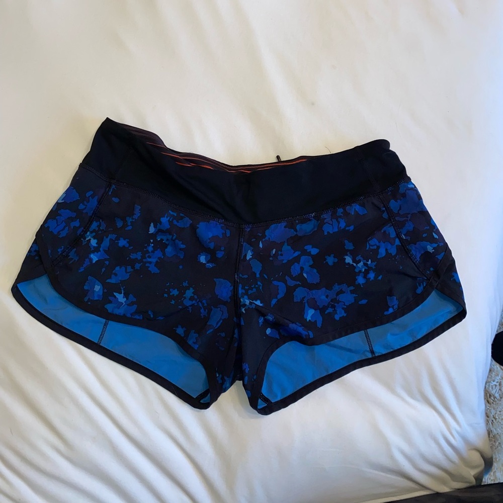 Blue Lulu Lemon Shorts Size 4